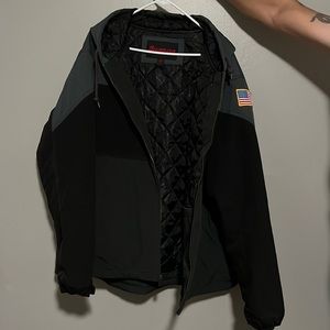 Snap-on winter men’s jacket, 2xl